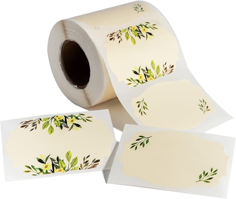 Custom Private Brand Name Printing Logo Self Adhesive Roll Sheet Labels Stickers for Packaging Cosmetic Bottle Jars Stickers