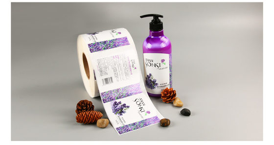 Custom Printing Self Adhesive Vinyl Cosmetic Bottle Roll Sheet Packaging Product Labels Sticker Cosmetic Tube Jars Labels
