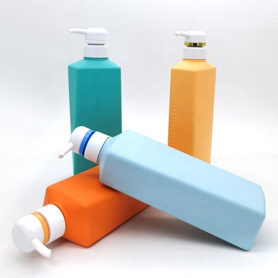 Factory Price Custom 500ml HDPE Soft Touch Plastic Hair Shampoo Lotion Body Wash Bottles Shower Gel Bottles with Pump Dispenser