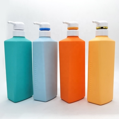 Factory Price Custom 500ml HDPE Soft Touch Plastic Hair Shampoo Lotion Body Wash Bottles Shower Gel Bottles with Pump Dispenser