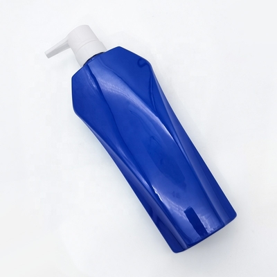 Factory Custom Shampoo Hair Conditioner Bottles 600ml PET Plastic Lotion Shower Gel Body Wash Bottles with Pump Dispenser