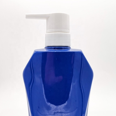 Factory Custom Shampoo Hair Conditioner Bottles 600ml PET Plastic Lotion Shower Gel Body Wash Bottles with Pump Dispenser
