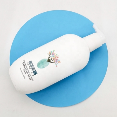Hot Selling 400ml Eco Friendly Plastic HDPE Empty Shampoo Oval Shape Bottles Body Wash Shower Gel Lotion Bottle with Lotion Pump
