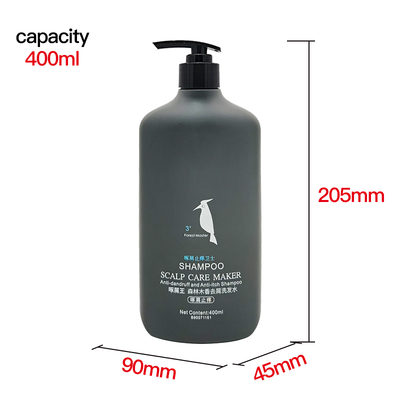 60ml 200ml 400ml 750ml Eco Friendly Plastic HDPE Empty Grey Shampoo Bottles With Lotion Pump