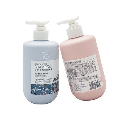 Hot Selling Fat Round 280ml 330ml 400ml Plastic Bottle HDPE Soft Touch Custom Cosmetic Packaging Shampoo Body Wash Lotion Bottle