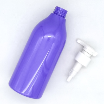 Free Sample Wholesale Custom Empty 500ml PET Plastic Hair Lotion Bottle Boston Round Shampoo Shower Gel Body Wash Pump Bottles