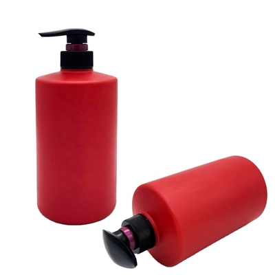 Custom Refillable 750ml Empty Cylinder Shower Gel HDPE Soft Touch Plastic Bottles Hand Wash Hair Shampoo Lotion Pump Bottles