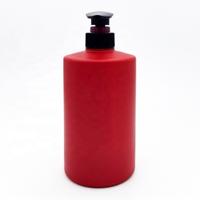 Custom Refillable 750ml Empty Cylinder Shower Gel HDPE Soft Touch Plastic Bottles Hand Wash Hair Shampoo Lotion Pump Bottles