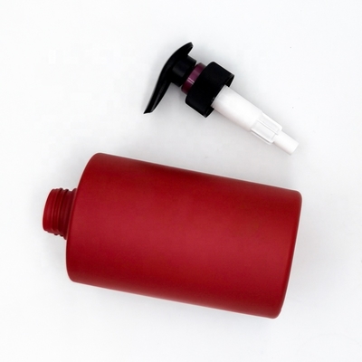 Custom Refillable 750ml Empty Cylinder Shower Gel HDPE Soft Touch Plastic Bottles Hand Wash Hair Shampoo Lotion Pump Bottles