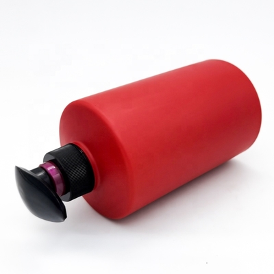 Custom Refillable 750ml Empty Cylinder Shower Gel HDPE Soft Touch Plastic Bottles Hand Wash Hair Shampoo Lotion Pump Bottles