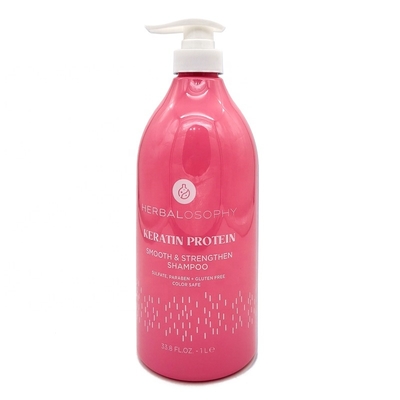 1000ml 1L Fancy Hair Shampoo and Conditioner Bottle Boston Round Pink Violet PET Lotion Plastic Empty Shower Gel Bottles