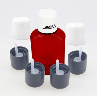 2oz 4OZ PET Container Cough Syrup Bottle Clear Square Medicine Liquid Oral Plastic Bottle With Cap