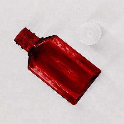 2oz 4OZ PET Container Cough Syrup Bottle Clear Square Medicine Liquid Oral Plastic Bottle With Cap