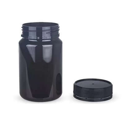 Custom Cheap Price 200ml 350ml 500ml PET Plastic Packaging Vitamin Supplement Empty Pill Bottles Medical White Capsule Bottles