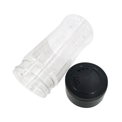 Free Sample Cheap 280ml Plastic PET Seasoning Bottle Salt Pepper Herb Flavoring Spice Jars with Twist Cap for Kitchen Powder