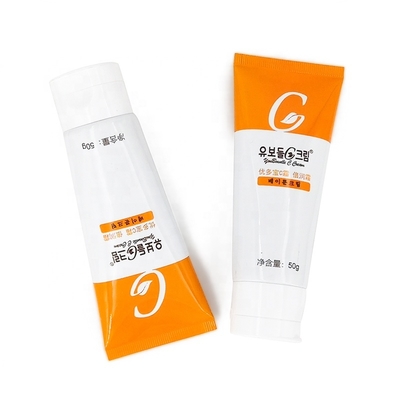 50ml 60 ml Flip Top Squeez Bottles Body Cream White Plastic Soft Tube Hand Cream Customized Empty CC Lotion Tube Packaging