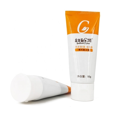 50ml 60 ml Flip Top Squeez Bottles Body Cream White Plastic Soft Tube Hand Cream Customized Empty CC Lotion Tube Packaging