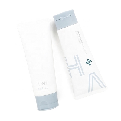 Hot Selling 80ml 100ml 120ml Plastic PE Hand Cream Soft Tube Squeezable Face Cleanser Cosmetic Packaging Tubes With Flip Top Cap