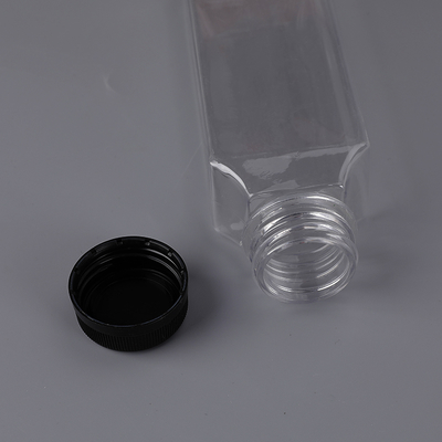 Hot Selling 350ml Juice Bottle Milk Tea Bottle PET Plastic Empty Transparent Package Beverage Bottles with Cover