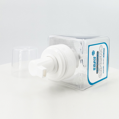 Free Sample 250ml Empty Custom Plastic Square Hand Sanitizer Foam Cleaning Packaging Hand Wash Liquid Soap Foaming Pump Bottles