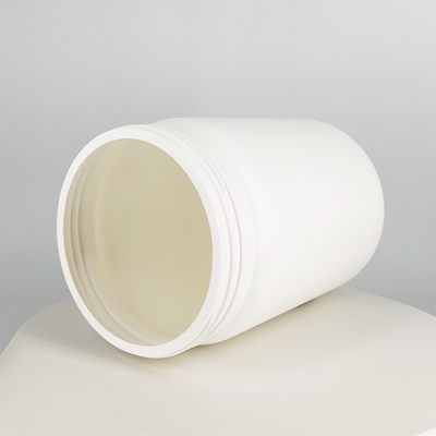 Hot Sale 1800ml 1.8L HDPE Plastic Cylinder Fitness Protein Powder Jar Bottle Food Storage Container with Screw Lid