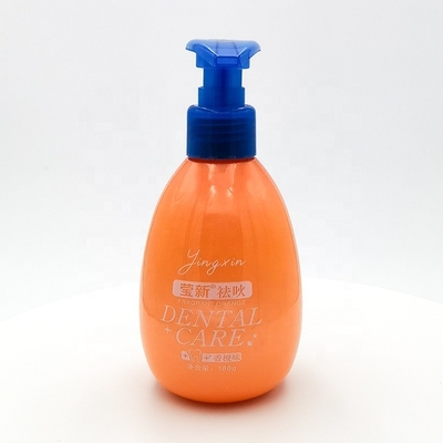 Free Sample PET 180g Oval Toothpaste Plastic Pump Bottles Hand Wash Gel Sunscreen Body Care Lotion Bottles with Customized Logo