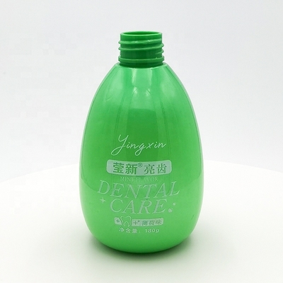 Free Sample PET 180g Oval Toothpaste Plastic Pump Bottles Hand Wash Gel Sunscreen Body Care Lotion Bottles with Customized Logo