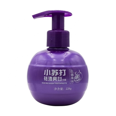 Hot Selling 220ml PET Round Ball Plastic Bottle Hair Oil Pump Spherical Bottle Light Bulb Lotion Toothpaste Pump Sprayer Bottles