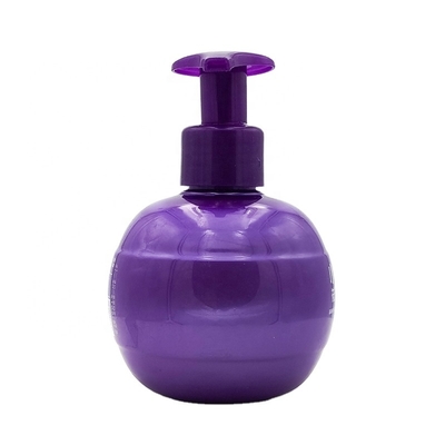 Hot Selling 220ml PET Round Ball Plastic Bottle Hair Oil Pump Spherical Bottle Light Bulb Lotion Toothpaste Pump Sprayer Bottles