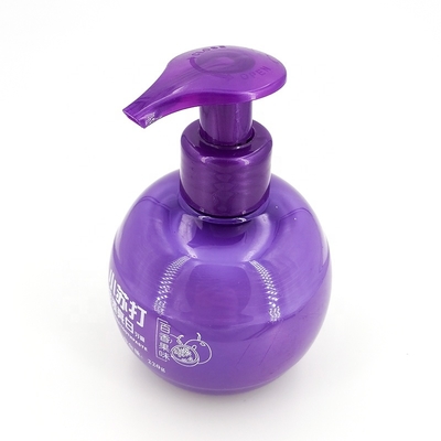Hot Selling 220ml PET Round Ball Plastic Bottle Hair Oil Pump Spherical Bottle Light Bulb Lotion Toothpaste Pump Sprayer Bottles