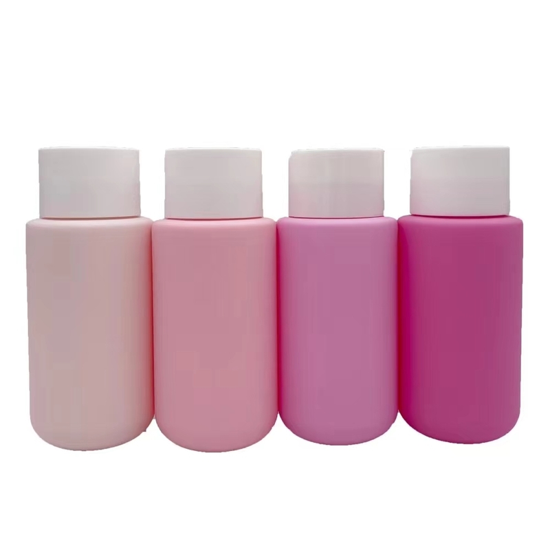 Hot Selling Fat Round 280ml 330ml 400ml Plastic Bottle HDPE Soft Touch Custom Cosmetic Packaging Shampoo Body Wash Lotion Bottle