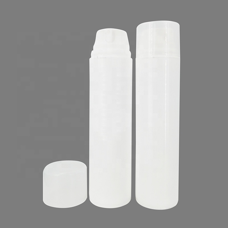 Free Sample Factory Custom Facial Cleanser Plastic Lotion Bottles White 220ml Body Care Sunscreen PP Dispenser Bottles with Pump